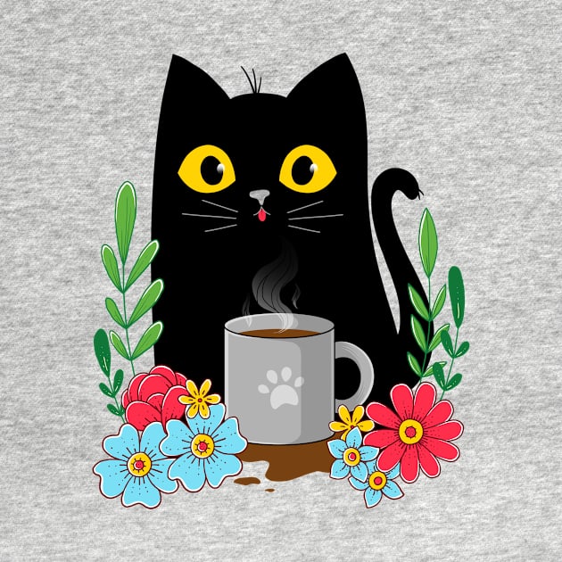 Coffee Cat by GODZILLARGE